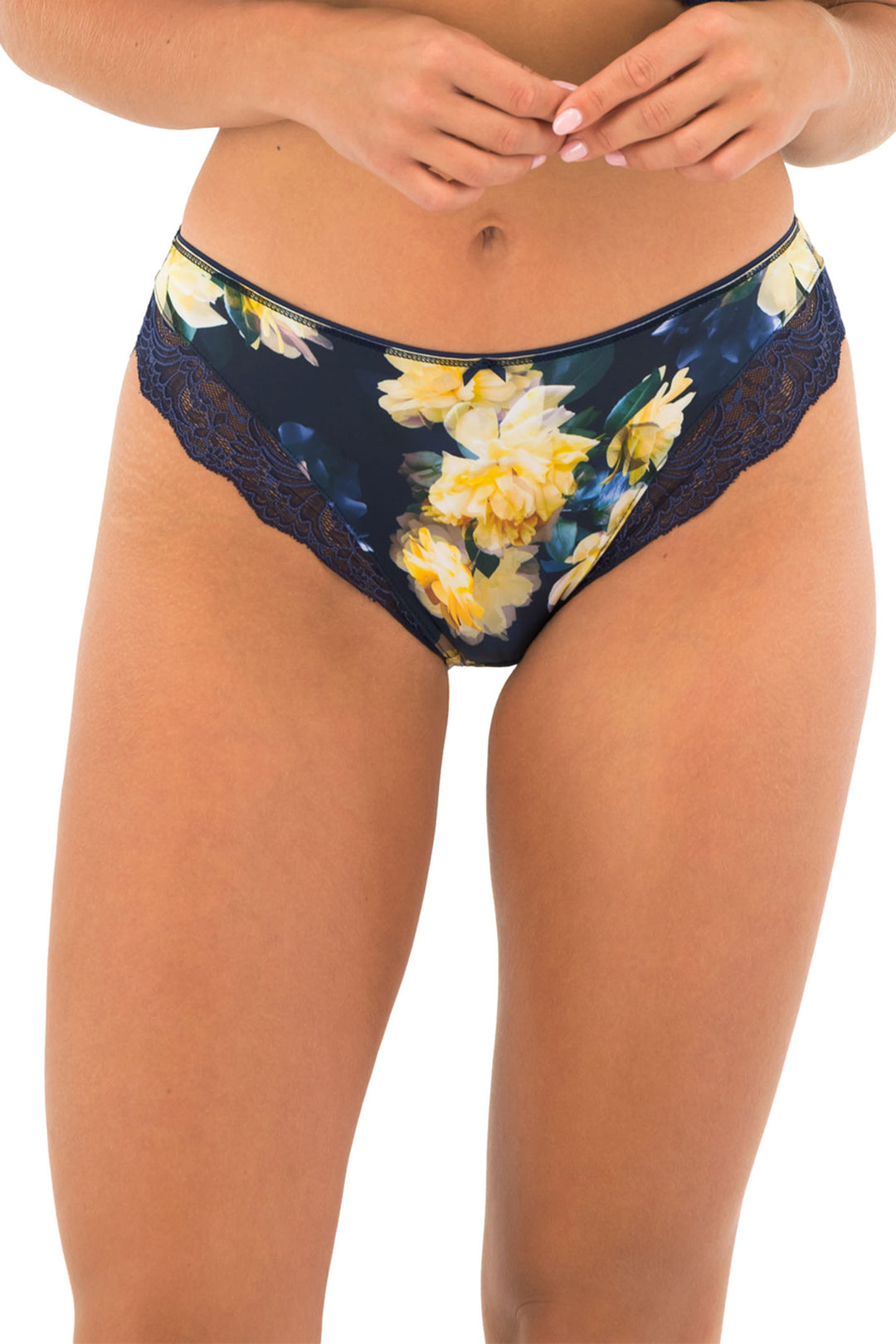 Fantasie FL101550NAY Lucia Navy Floral Full Brief - Rouge Boutique Inverness