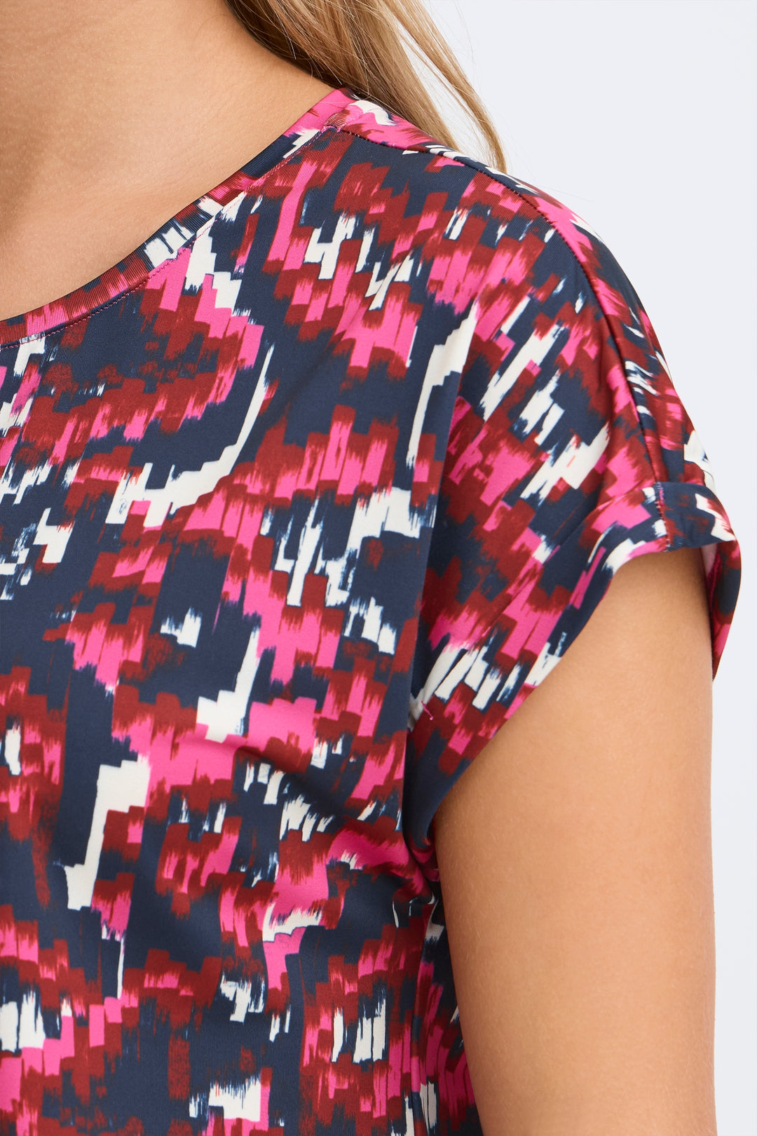 Fransa 20610634 Frseen Very Berry Pink Dis Boho Print T-Shirt 900005110