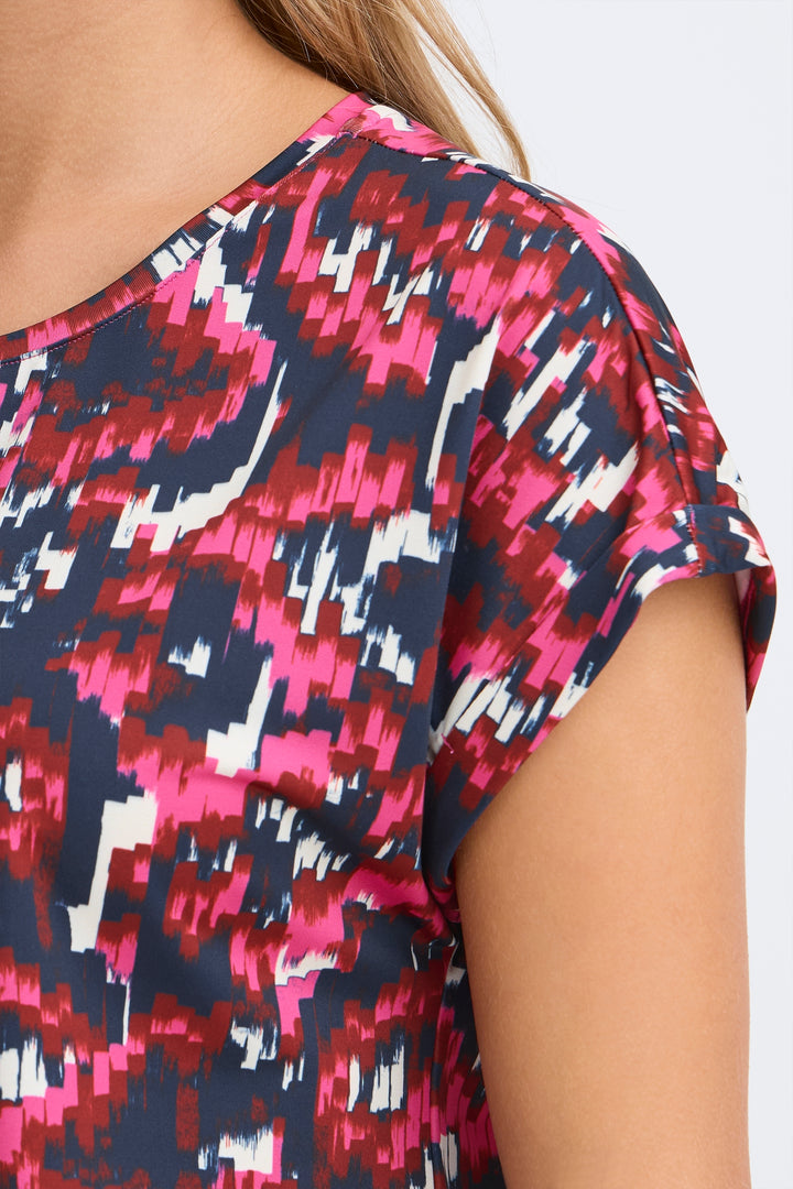 Fransa 20610634 Frseen Very Berry Pink Dis Boho Print T-Shirt 900005110