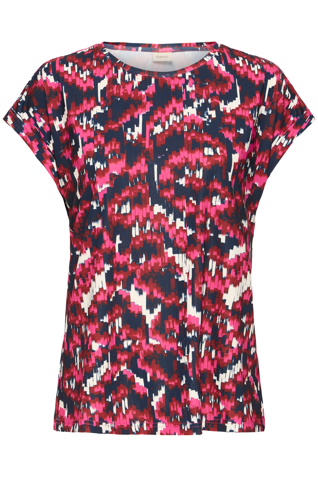 Fransa 20610634 Frseen Very Berry Pink Dis Boho Print T-Shirt 900005110