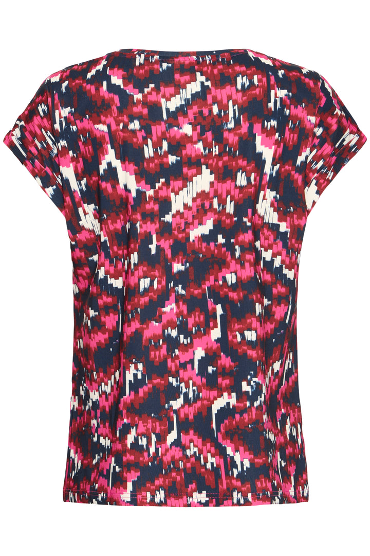 Fransa 20610634 Frseen Very Berry Pink Dis Boho Print T-Shirt 900005110