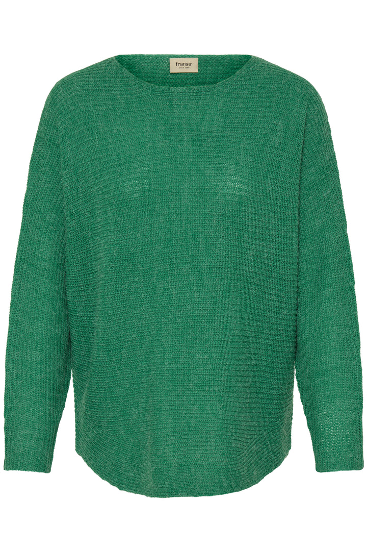 Fransa 20611845 Freretta Bosphorus Green Melange Jumper 1856331