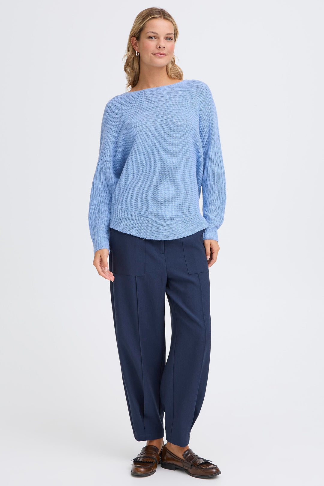 Fransa 20611845 Freretta Della Robbia Blue Jumper 1640201