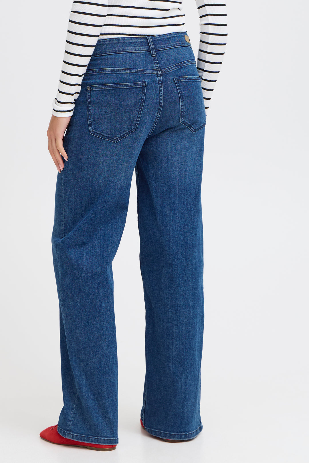 Fransa 20615215 Frover Hanna Mid Blue Jeans 200988