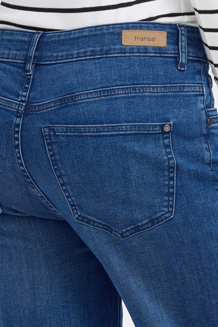Fransa 20615215 Frover Hanna Mid Blue Jeans 200988