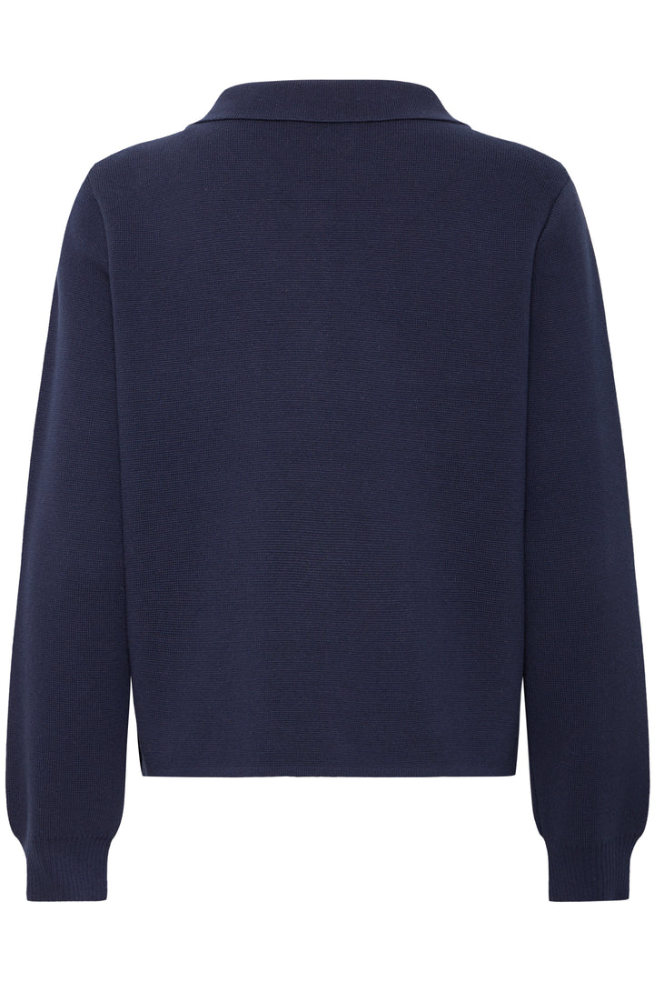 Fransa 20615499 Frita Navy Blazer Shirt Cardigan 139923