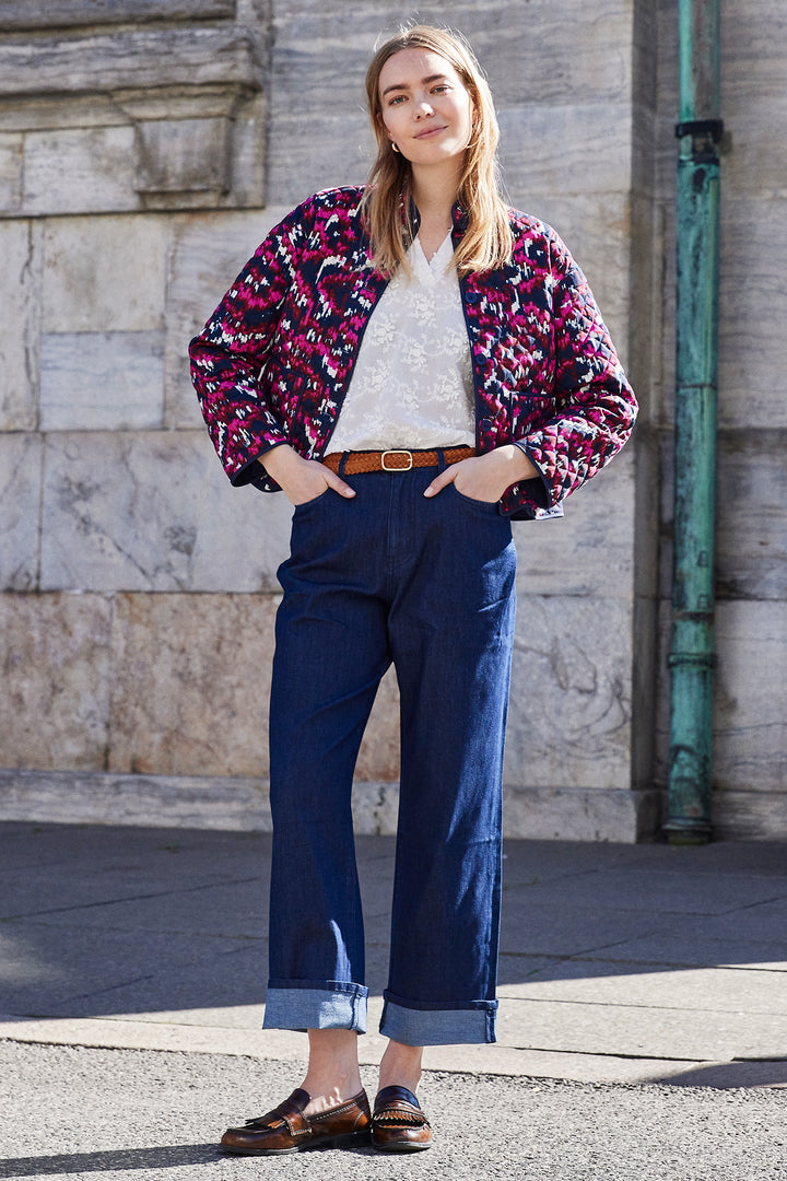 Fransa 20617085 Frclaudine Very Berry Pink Dis Boho Print Jacket