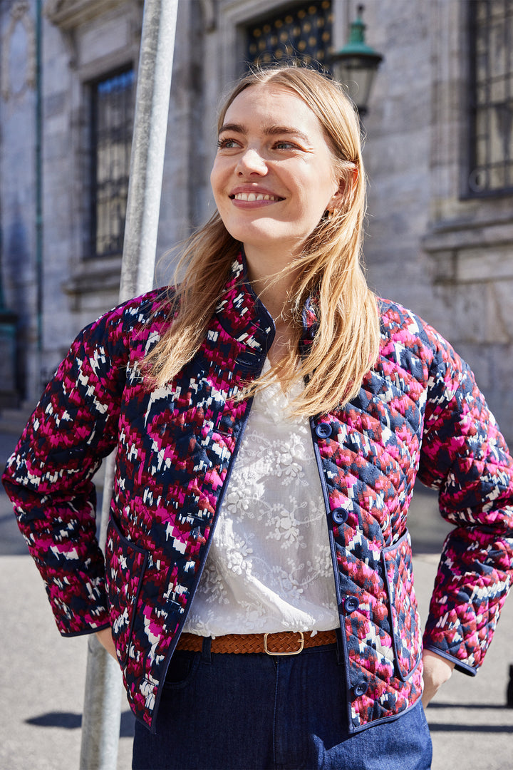 Fransa 20617085 Frclaudine Very Berry Pink Dis Boho Print Jacket