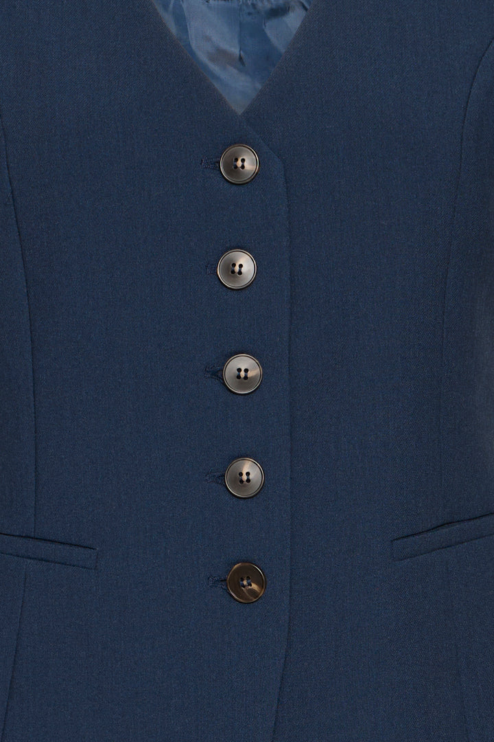 Fransa 20617335 Frabigail Navy Blazer Waistcoat 1939231