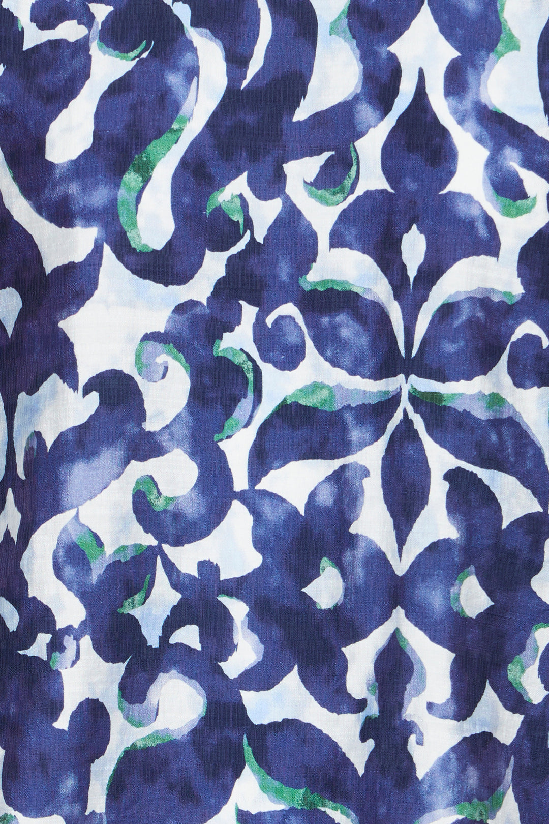 Fransa 20617394 Frariana Navy Green Boho Bloom Print Blouse 900005107