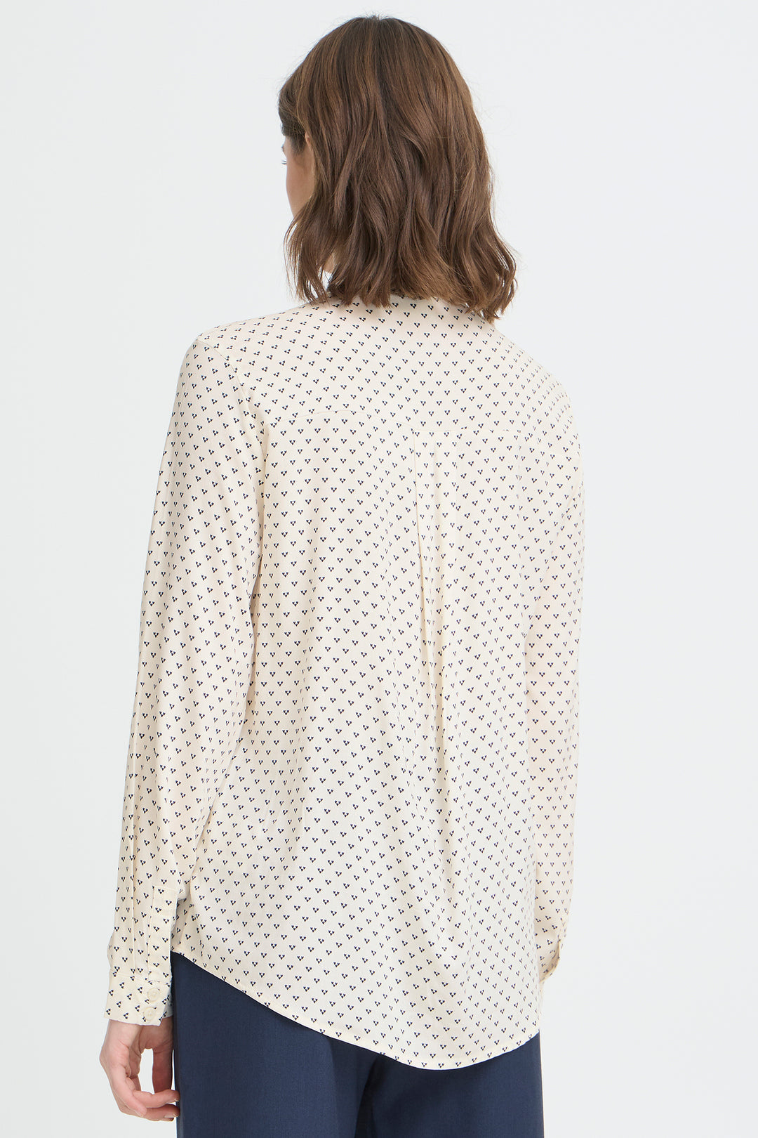 Fransa 20617410 Frjustine Cream Graphic Heart Print Shirt 900008231