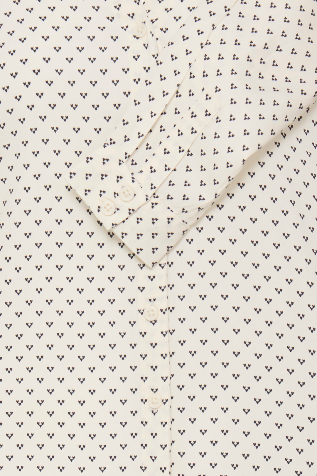 Fransa 20617410 Frjustine Cream Graphic Heart Print Shirt 900008231