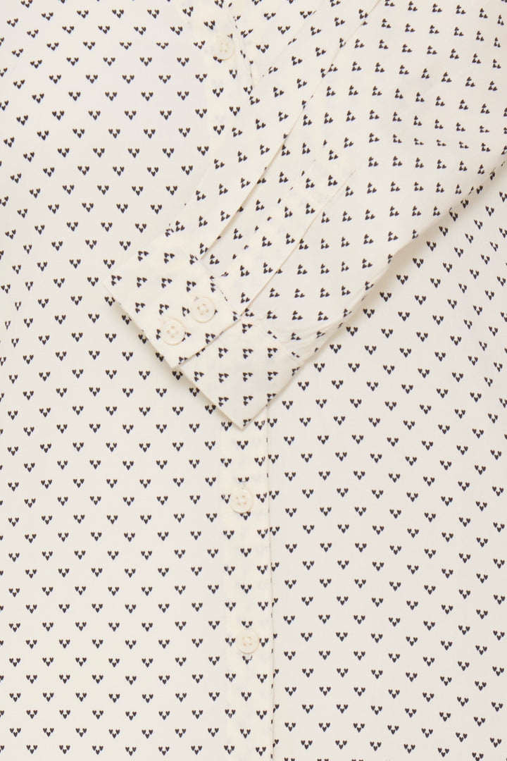 Fransa 20617410 Frjustine Cream Graphic Heart Print Shirt 900008231