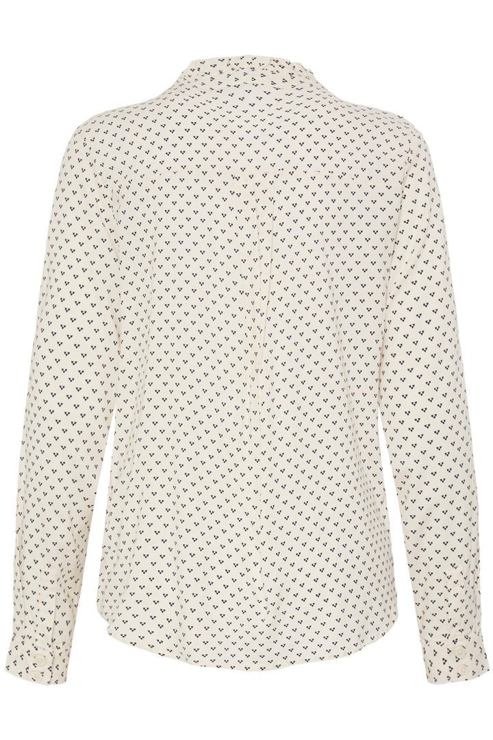 Fransa 20617410 Frjustine Cream Graphic Heart Print Shirt 900008231