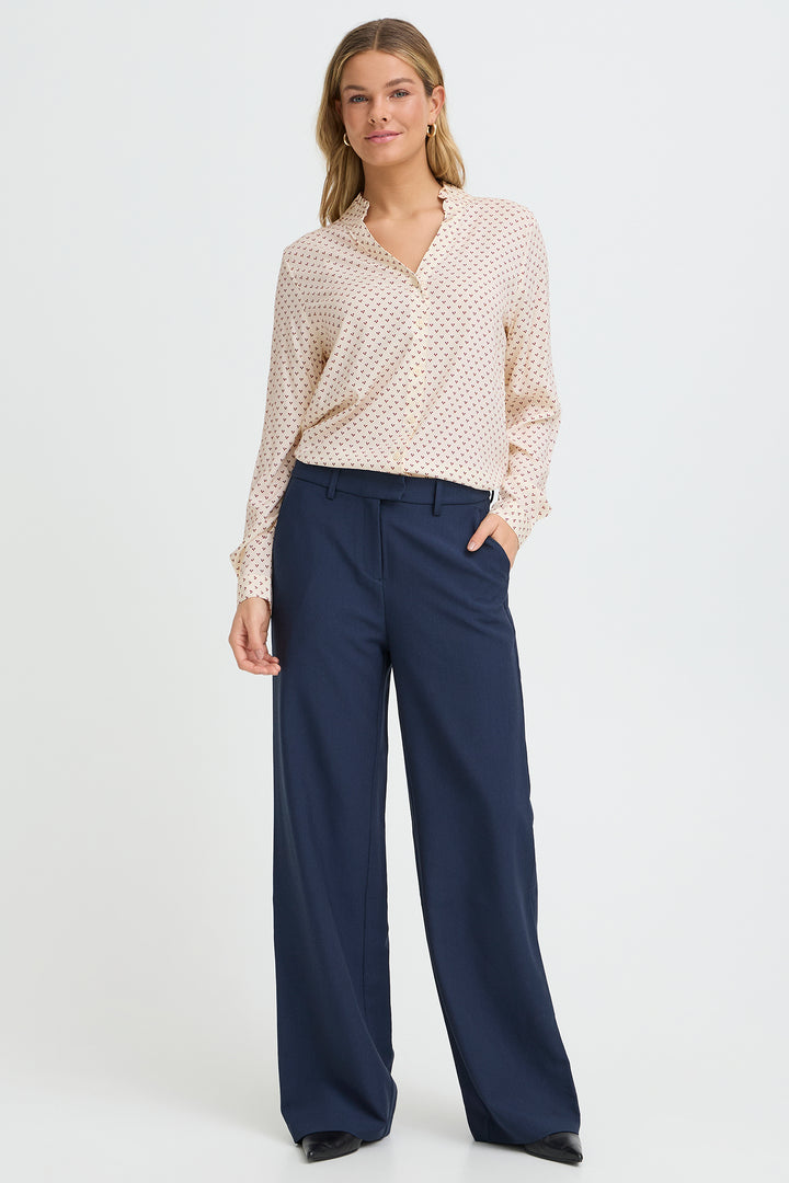 Fransa 20617410 Frjustine Red Graphic Heart Print Shirt 900004885