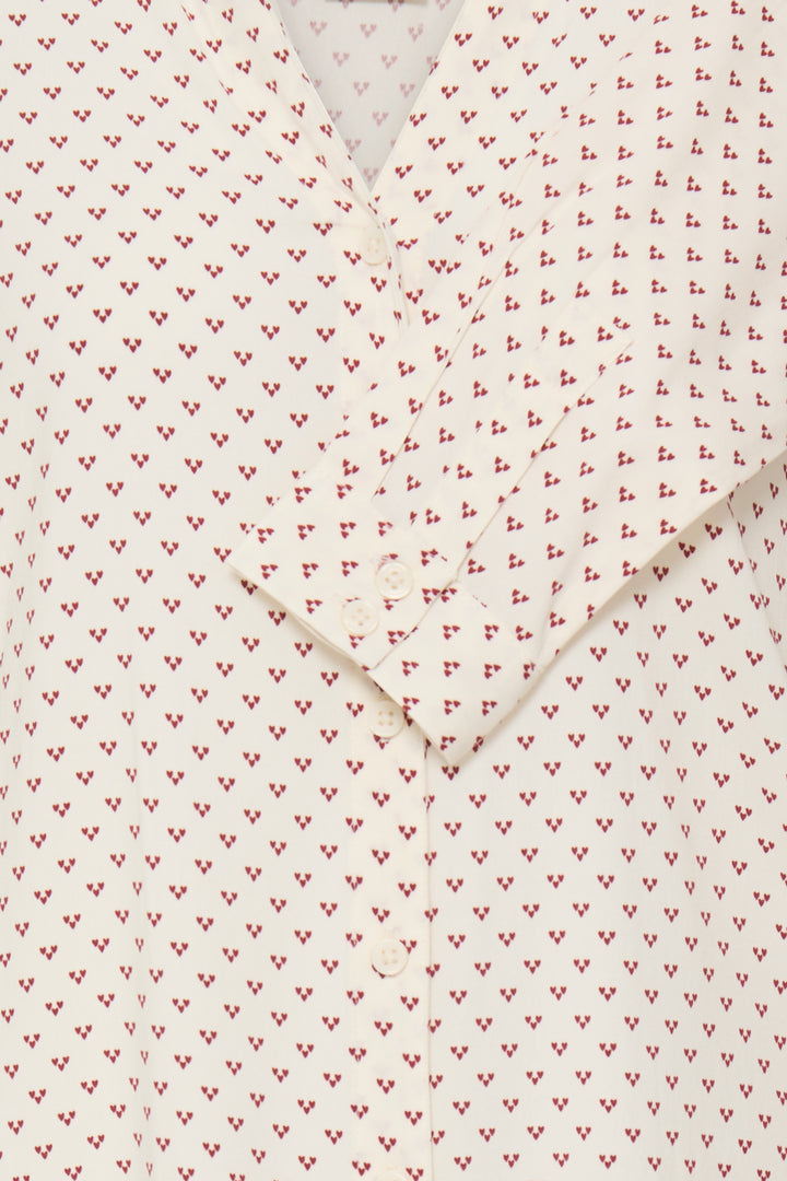 Fransa 20617410 Frjustine Red Graphic Heart Print Shirt 900004885