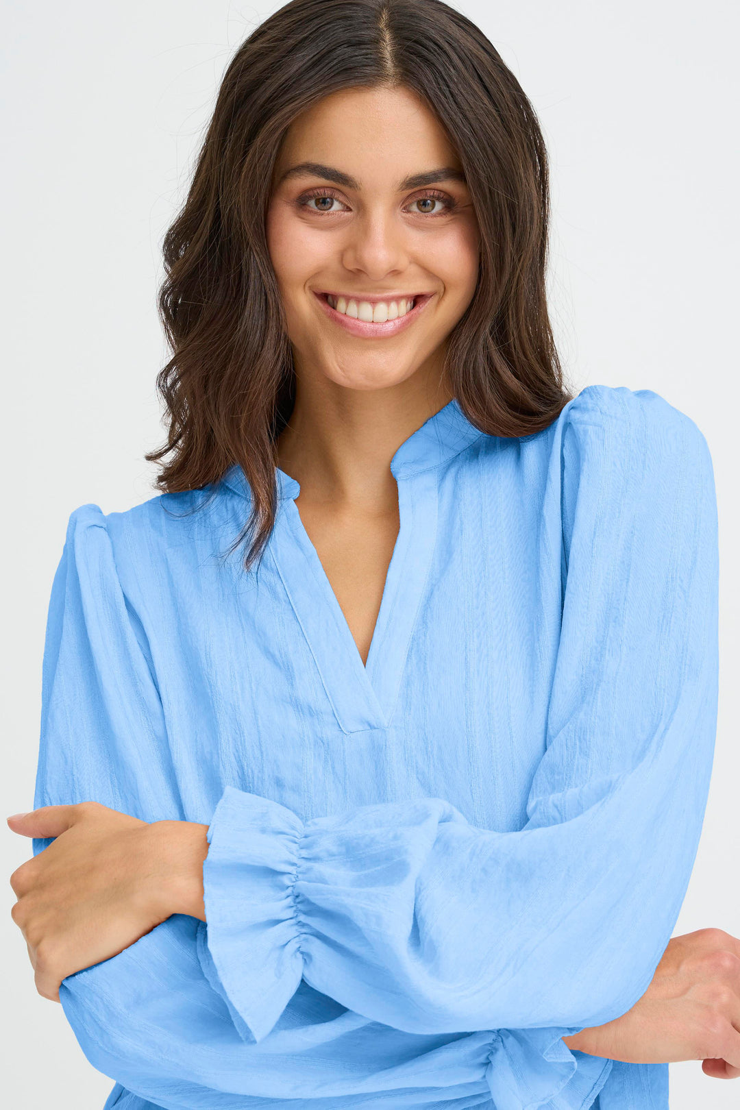 Fransa 20617430 Frvalma Della Robbia Blue Stripe Blouse 164020