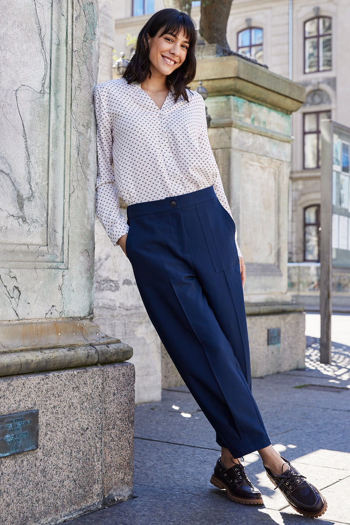 Fransa 20617449 Frabigail Navy  Trousers 1939231