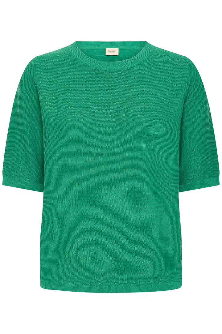 Fransa 20617472 Frsinja Bosphorus Green Short Sleeve Jumper 185633