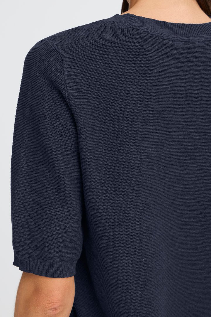 Fransa 20617472 Frsinja Navy Blazer Short Sleeve Jumper 193923