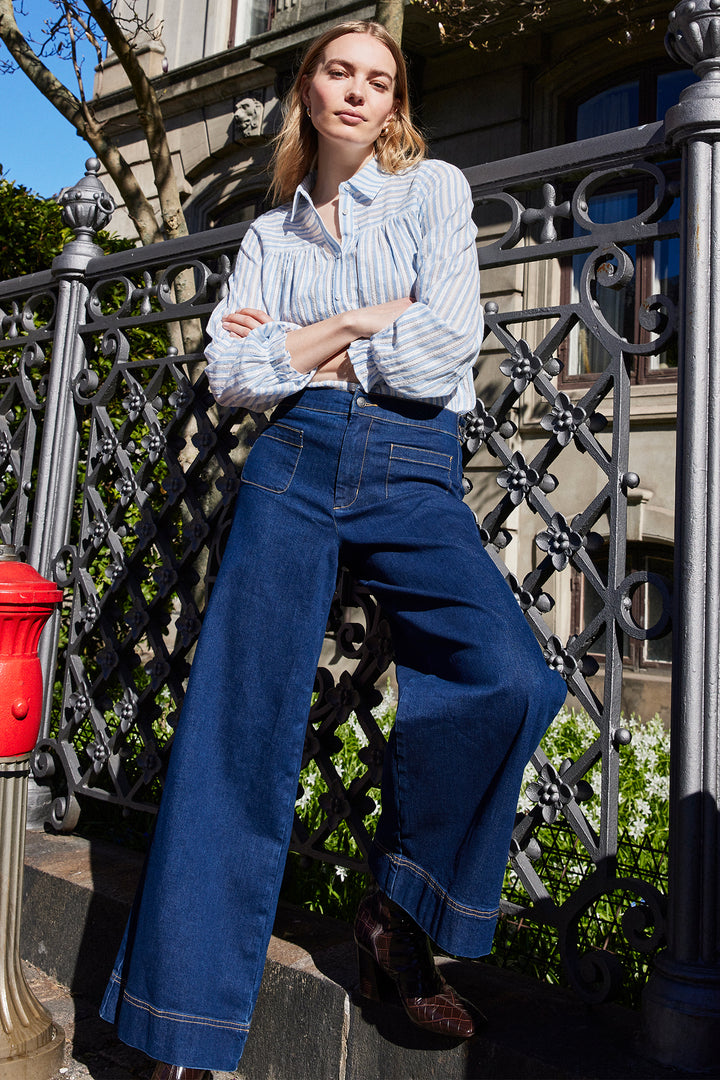 Fransa 20617475 Frfridae Hanna Indigo Blue Jeans 200070