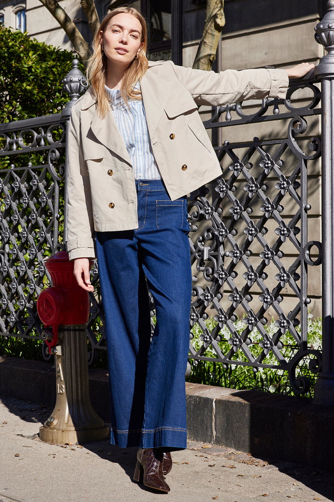 Fransa 20617475 Frfridae Hanna Indigo Blue Jeans 200070