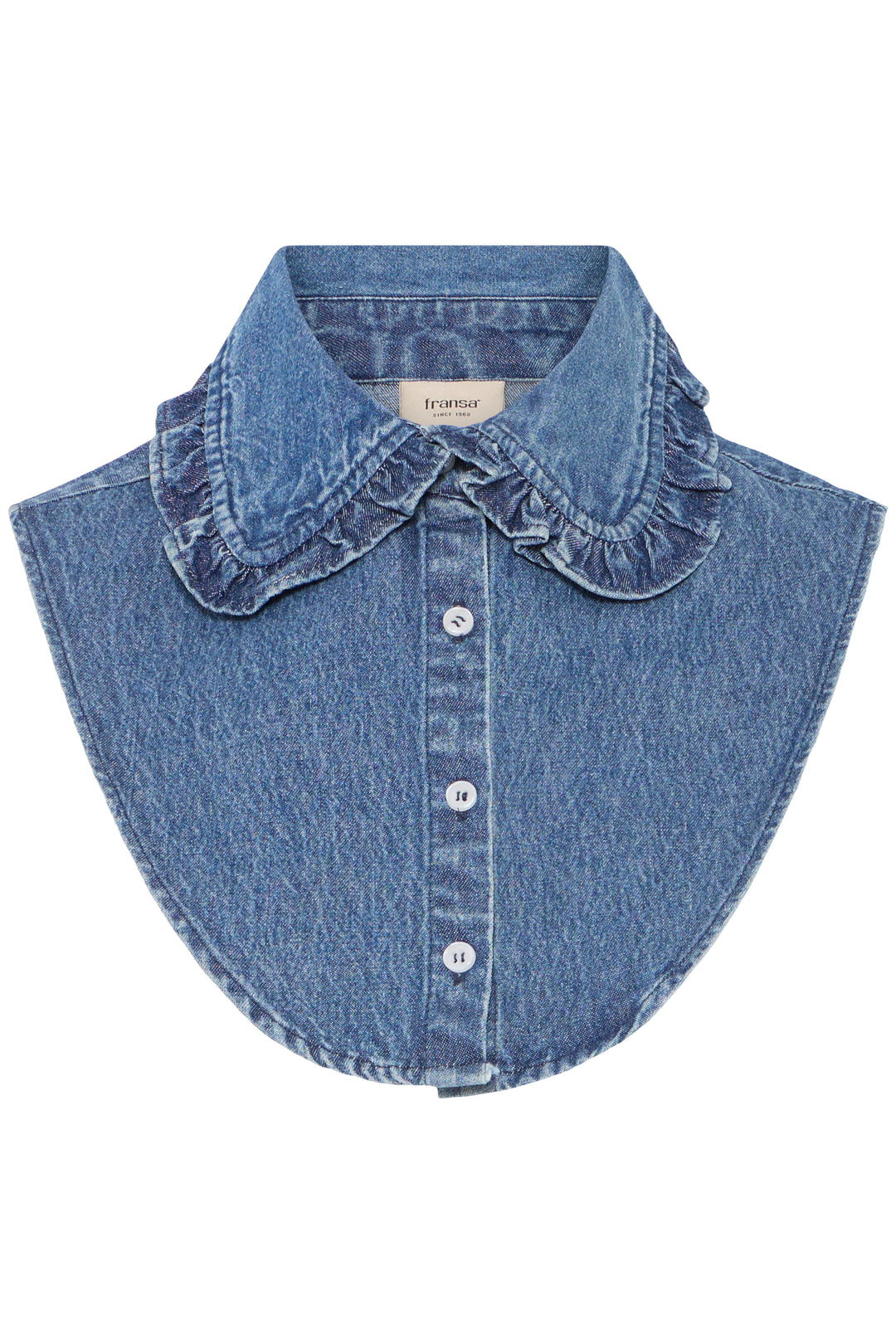 Fransa 20617651 Frsora Mid Blue Denim Cowl Collar 900006108