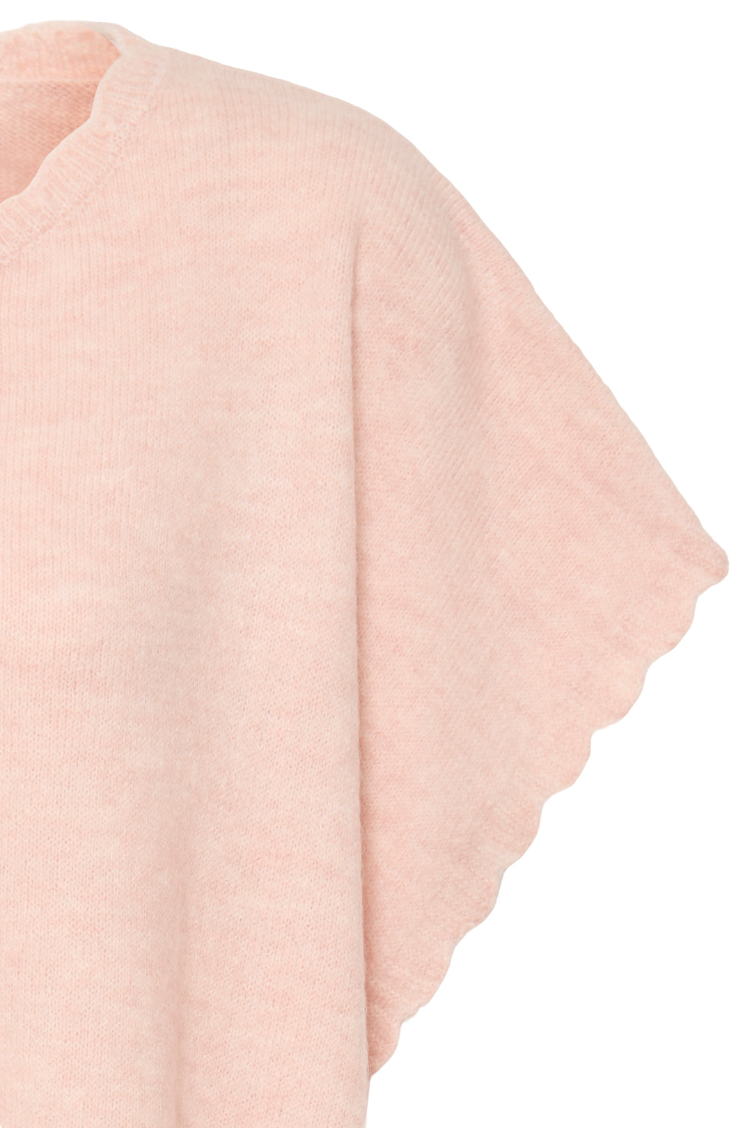 Fransa 20617676 Frelise Rose Smoke Knit Poncho 141502
