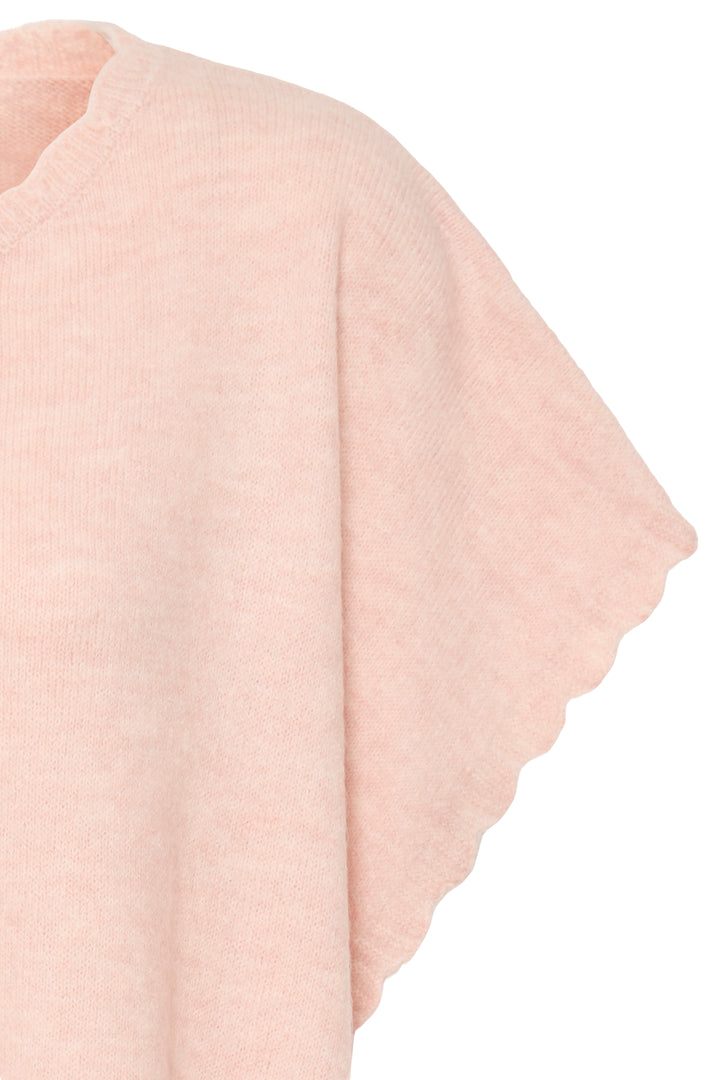 Fransa 20617676 Frelise Rose Smoke Knit Poncho 141502