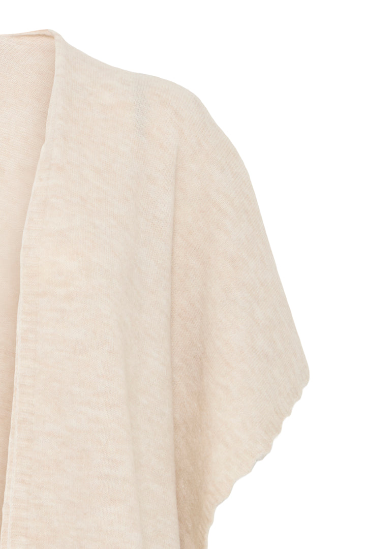 Fransa 20617677 Frelise Oatmeal Melange Shawl 1304011