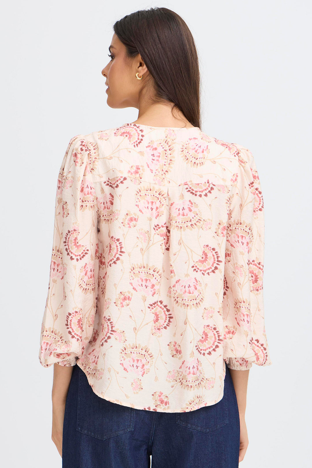Fransa 20617836 Frkalia Orchid Pink Print Blouse 900007633