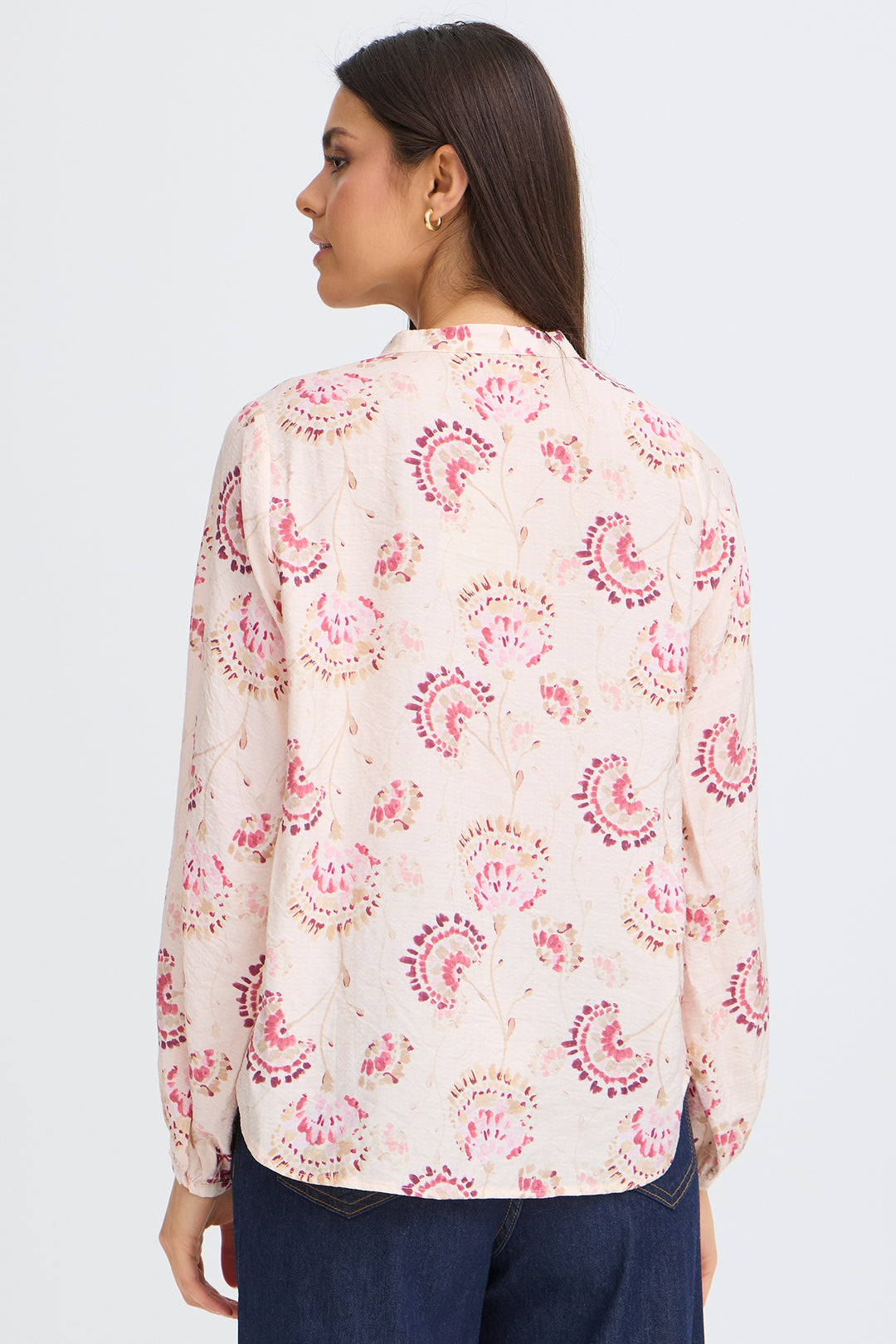 Fransa 20617837 Frkalia Orchid Pink Print Shirt 900007633