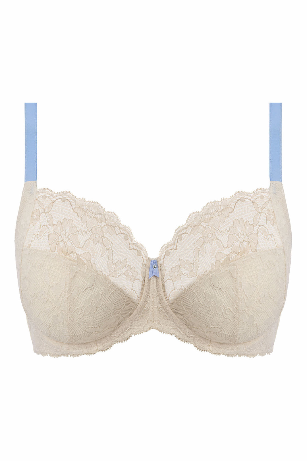 Freya AA5451 SOU Offbeat Something Blue Cream Lace Full Cup Bra - Rouge Boutique Inverness