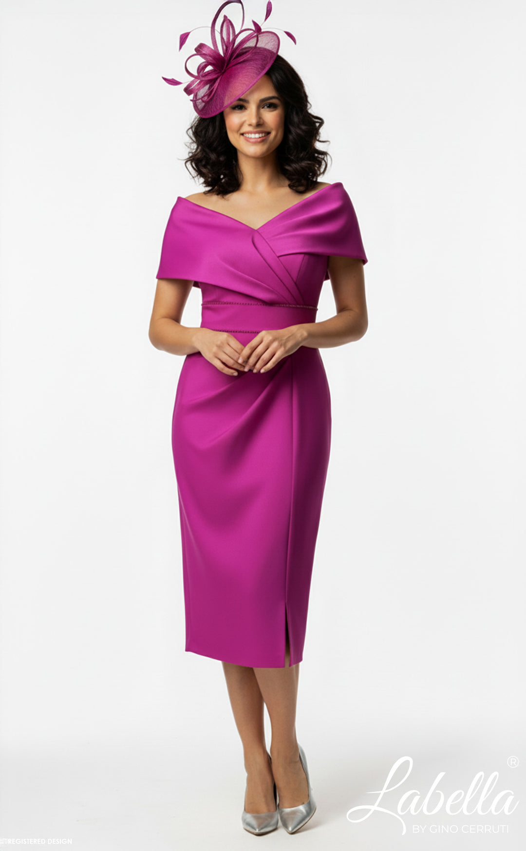 Labella Averina Dress in Candy Pink with Back Bow