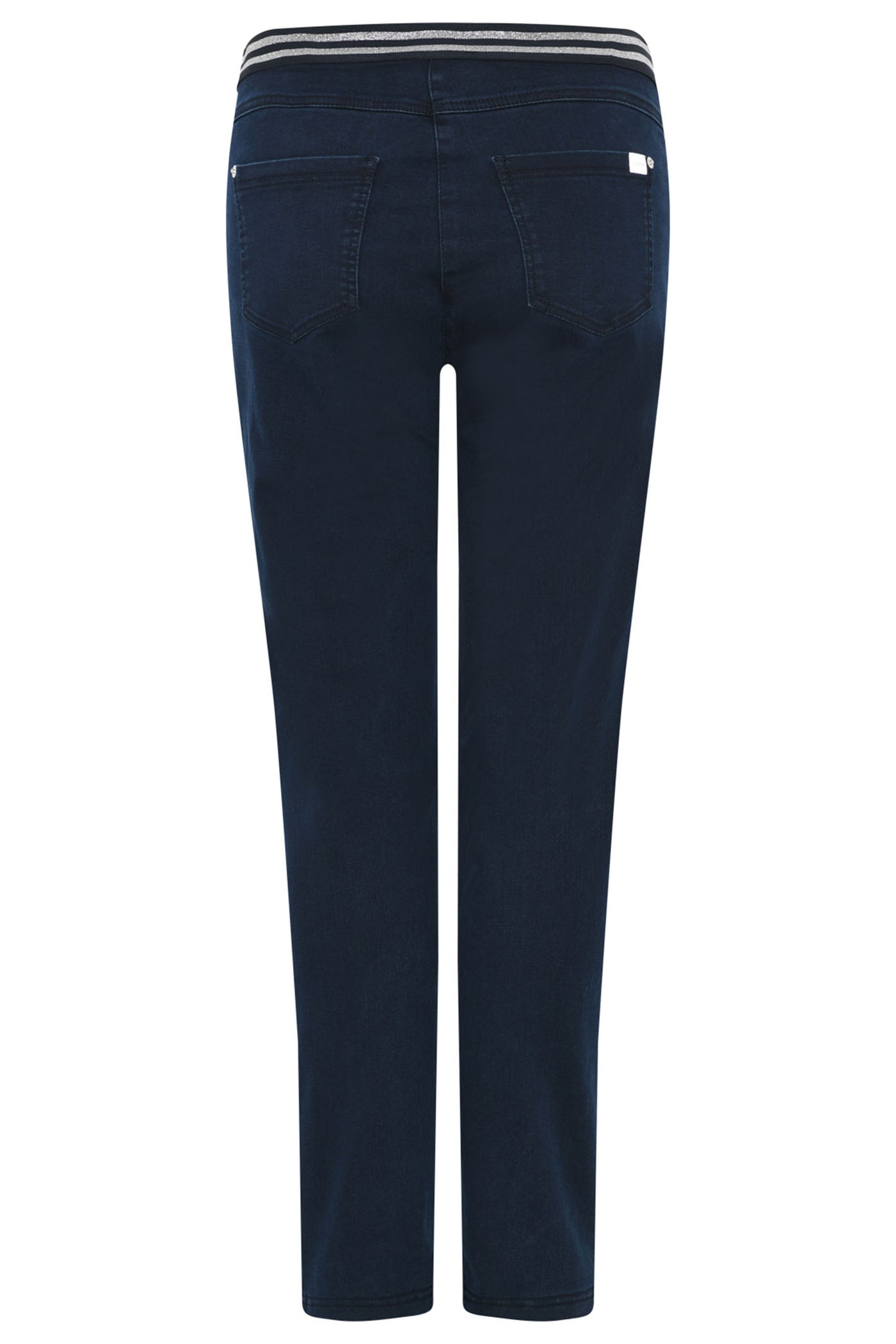 Icona 61044 Blue Denim Elastic Waist Stretch Jeans - Rouge Boutique Inverness