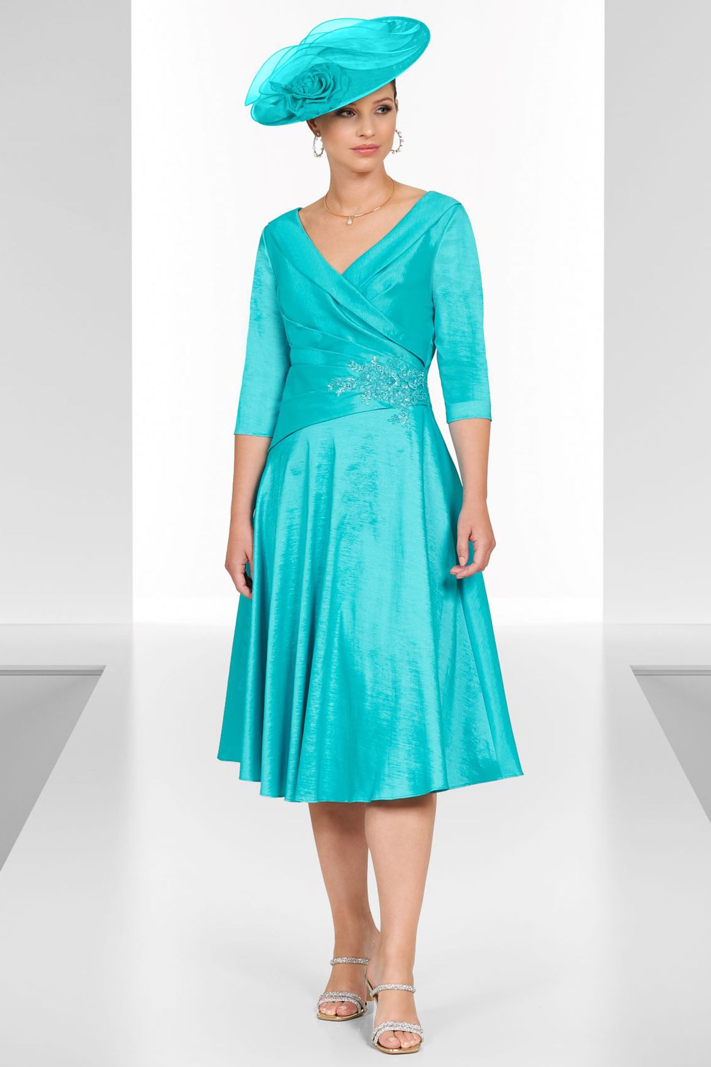 Ispirato ISL822 32 Verdent Blue A Line Occasion Dress
