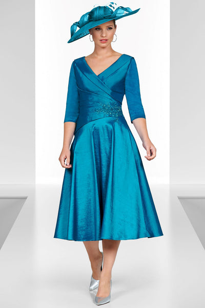 Ispirato ISL822 71 Imp Jade Green A-Line Occasion Dress - Rouge Boutique Inverness