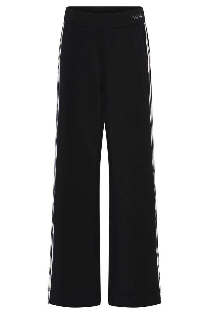 Micha Black Side Stripe Track Pant Trousers, front