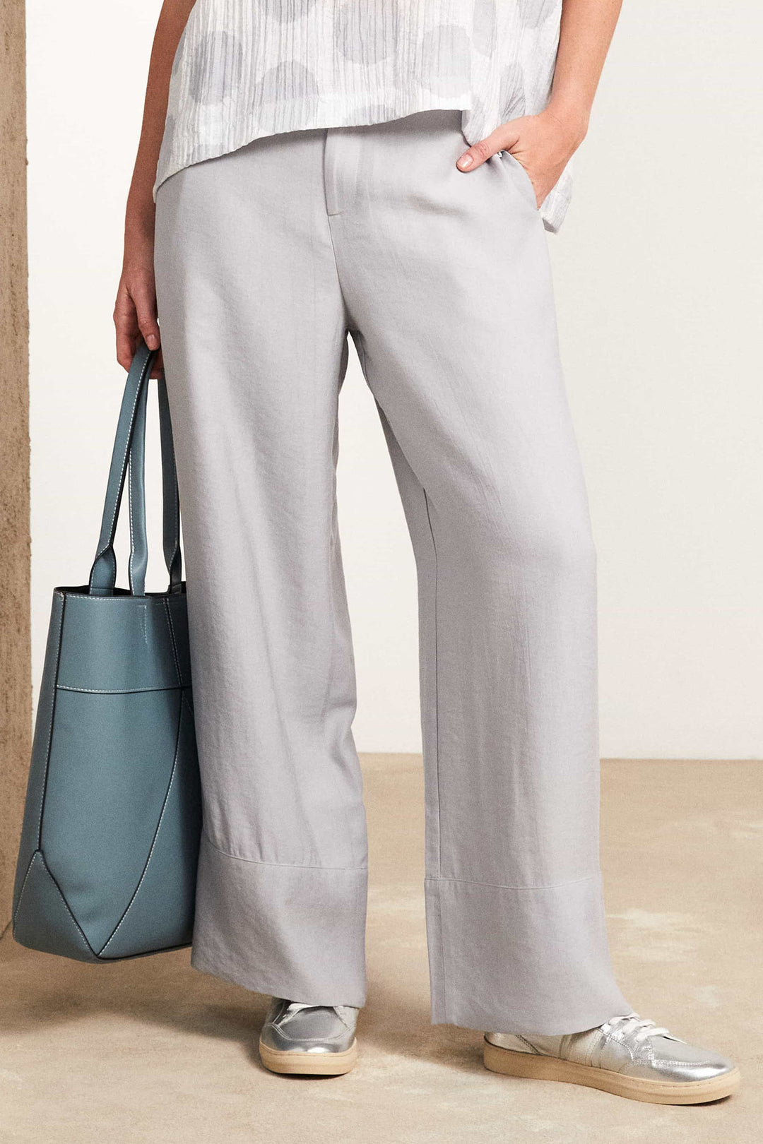 Naya NAS25-307 85 Grey Trousers - Rouge Boutique
