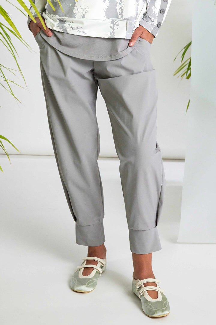 Naya NAS26101 83 Dove Grey Cuff Hem Trousers