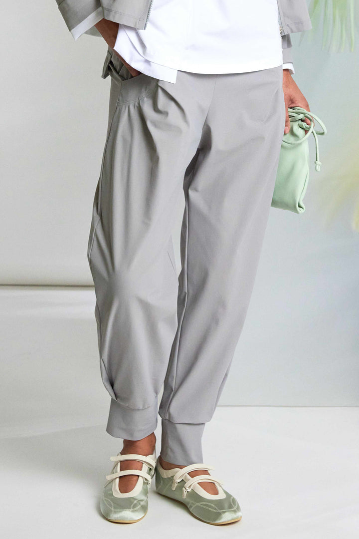 Naya NAS26101 83 Dove Grey Cuff Hem Trousers