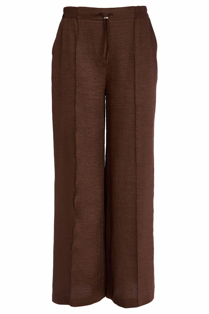 Naya NAS26240 73 Brown Wide Leg Trousers