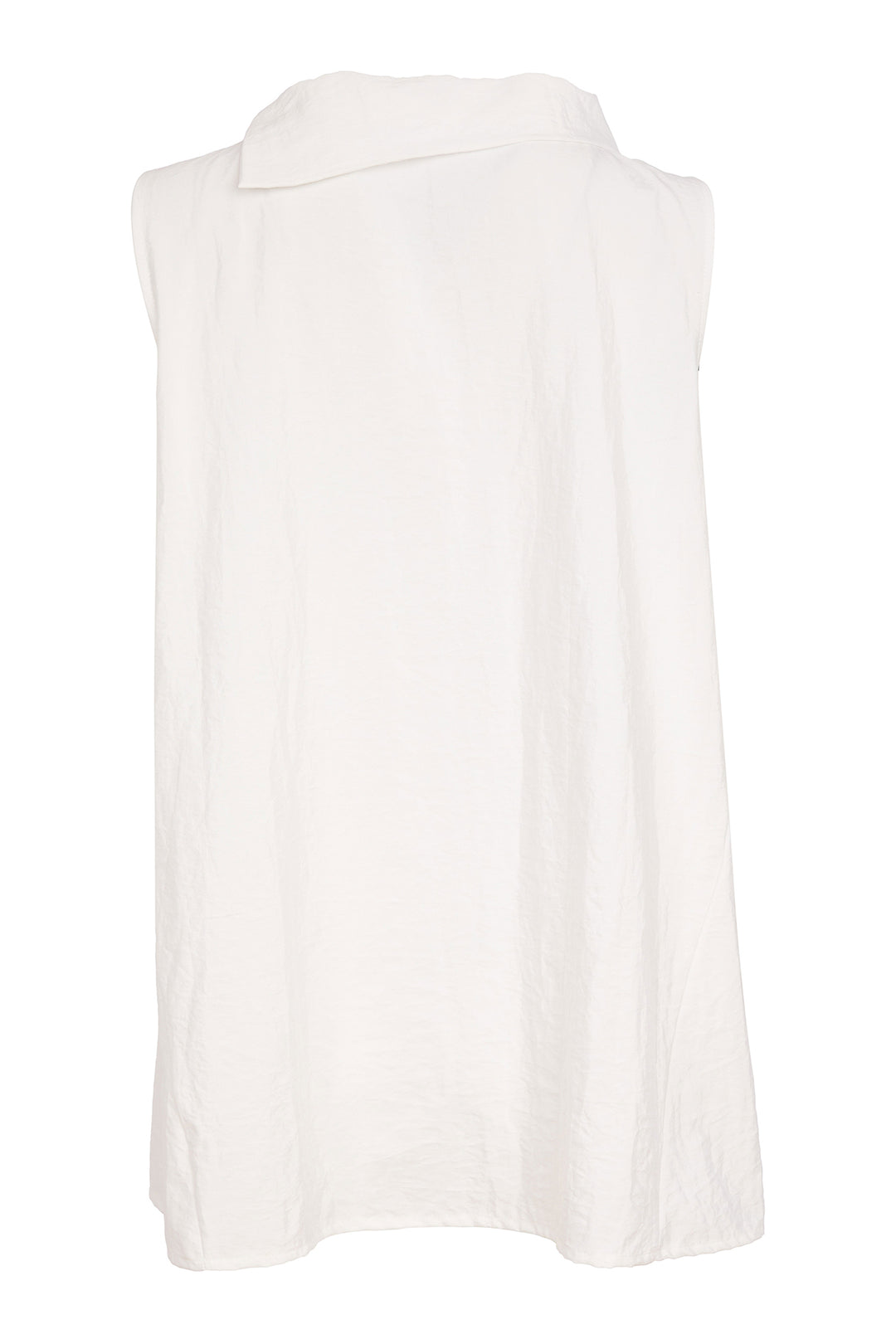 Naya NAS26261 109 White Black Print Collared Tunic Top