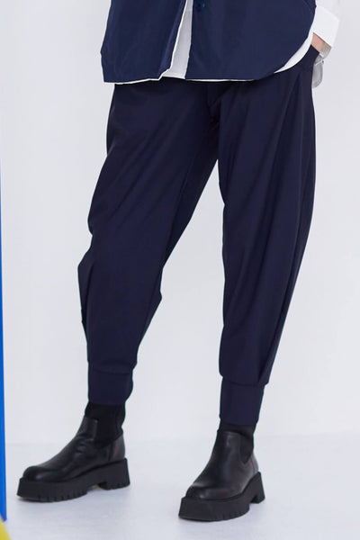 Naya NAW23101 NAVY Travel Pants Cuffed Hem - Rouge Boutique