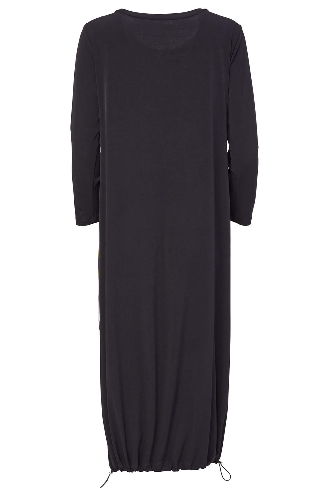 Naya NAW23163 Green Black Print Sleeved Drawstring Hem Dress - Rouge Boutique