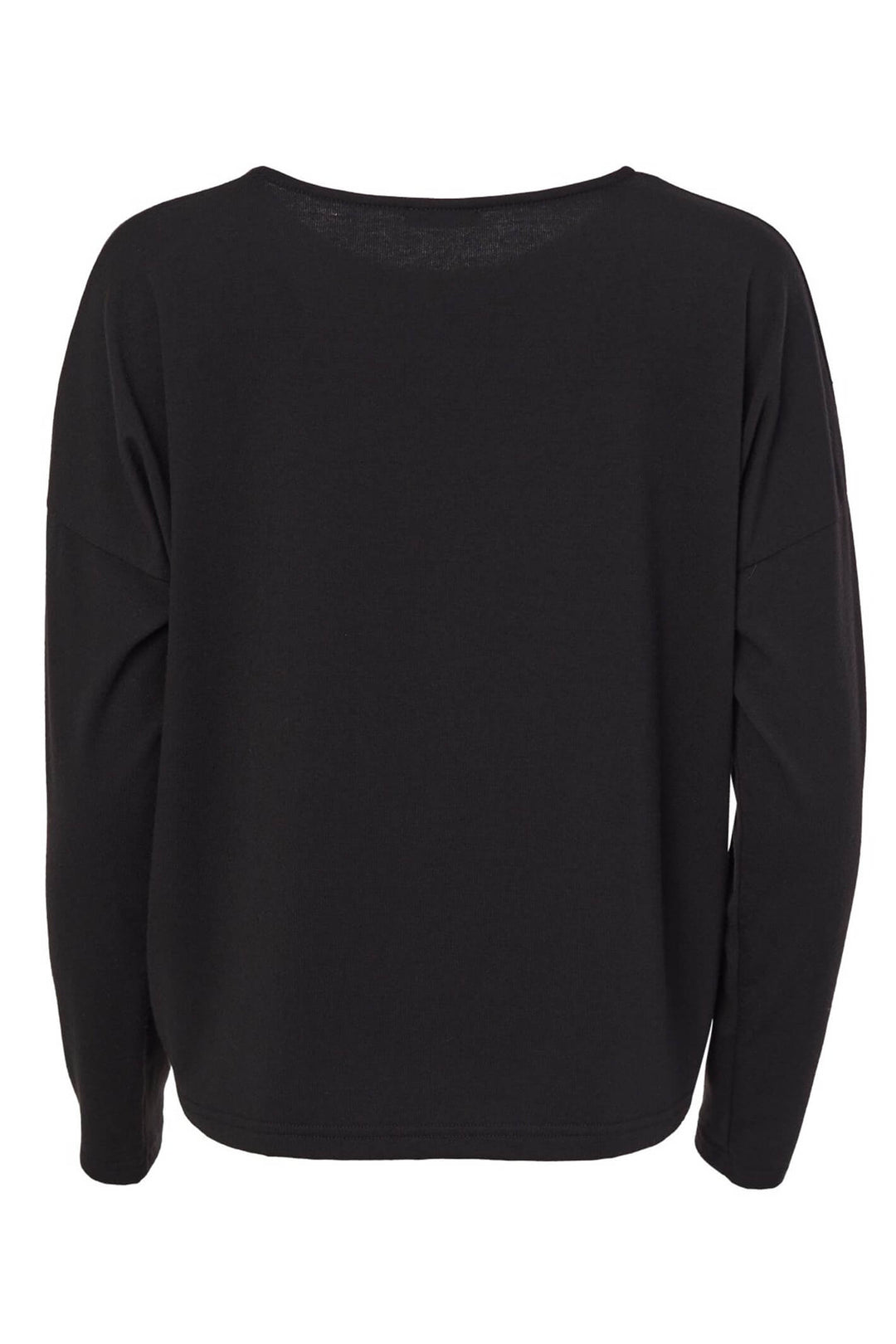 Naya NAW23214 Black Orange Print Long Sleeve Top - Rouge Boutique