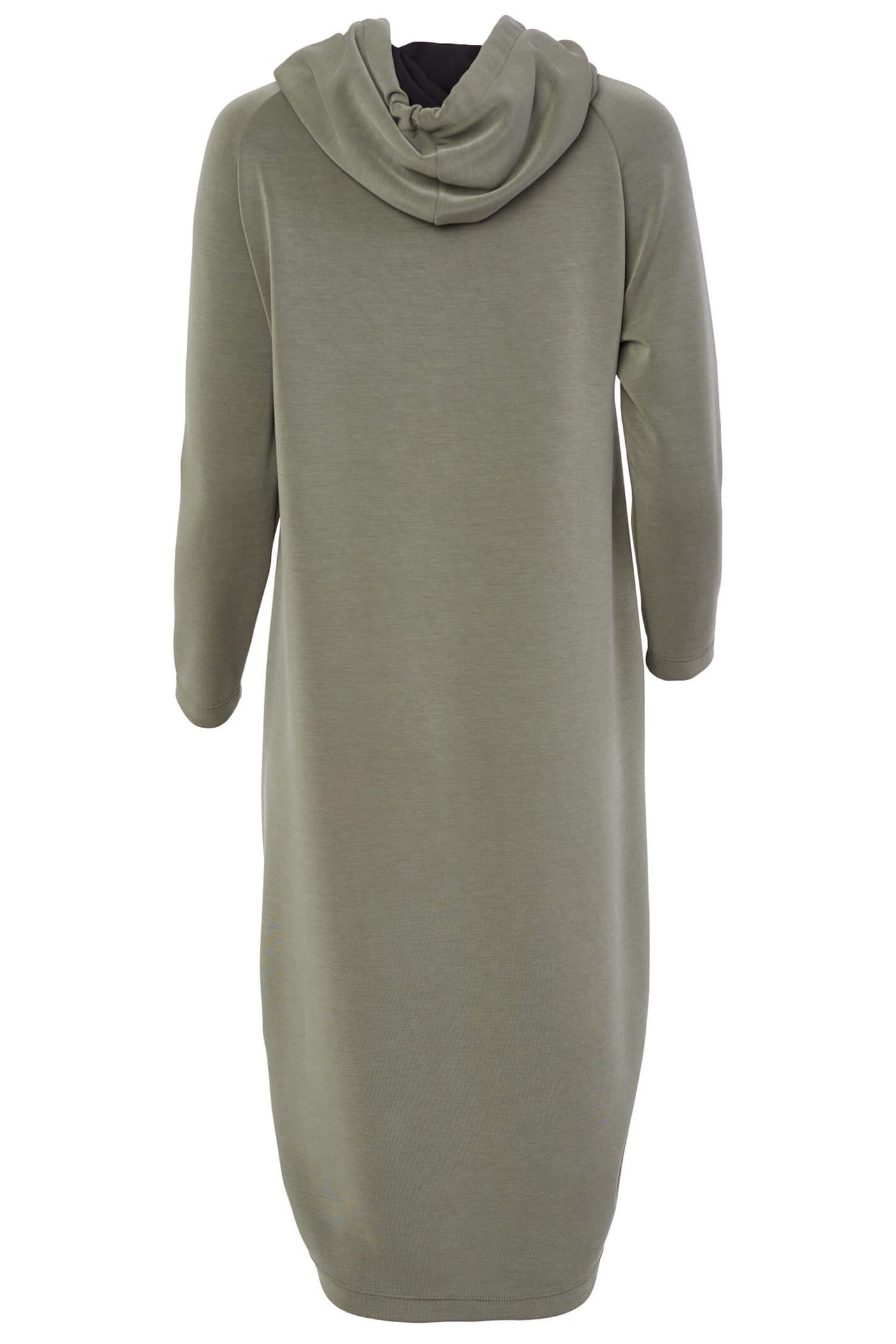Naya NAW23218 Green Fleece Hooded Dress With Sleeves - Rouge Boutique