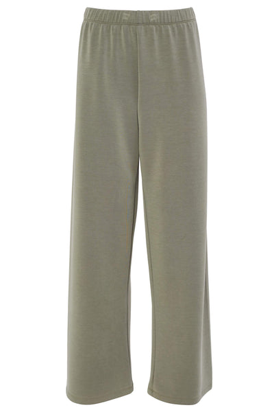 Naya NAW23220 Green Wide Legged Fleece Trousers - Rouge Boutique