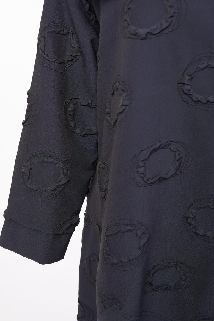 Naya NAW23296 Navy Shawl Collar Bubble Coat - Rouge Boutique