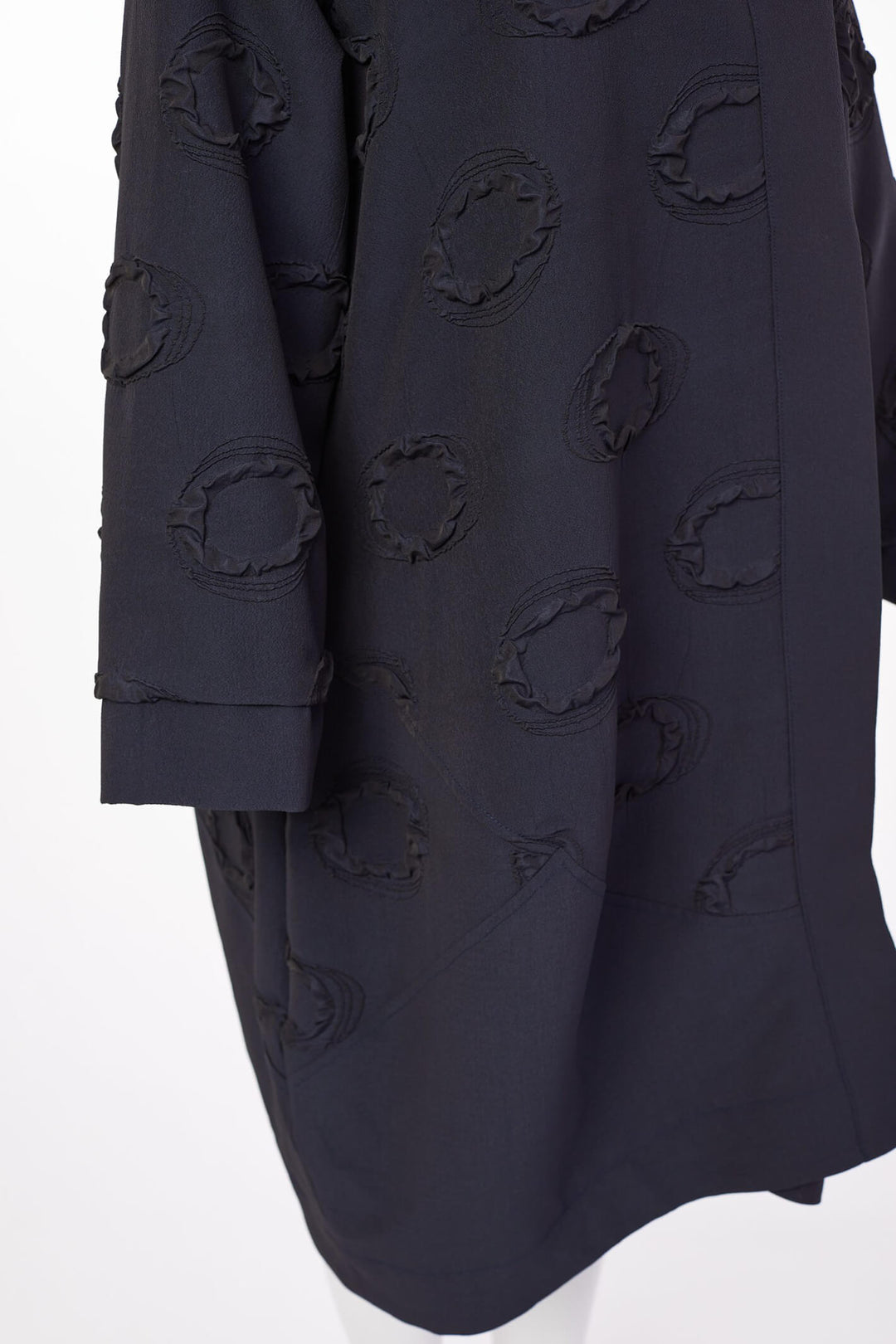 Naya NAW23296 Navy Shawl Collar Bubble Coat - Rouge Boutique